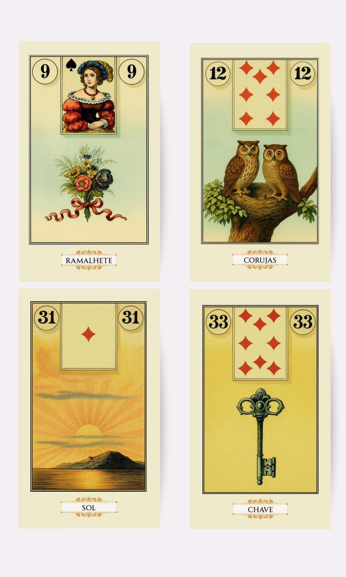 Baralho Cigano Lenormand Clássico