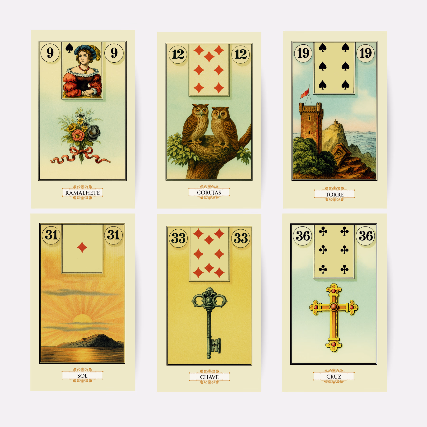 Baralho Cigano Lenormand Clássico