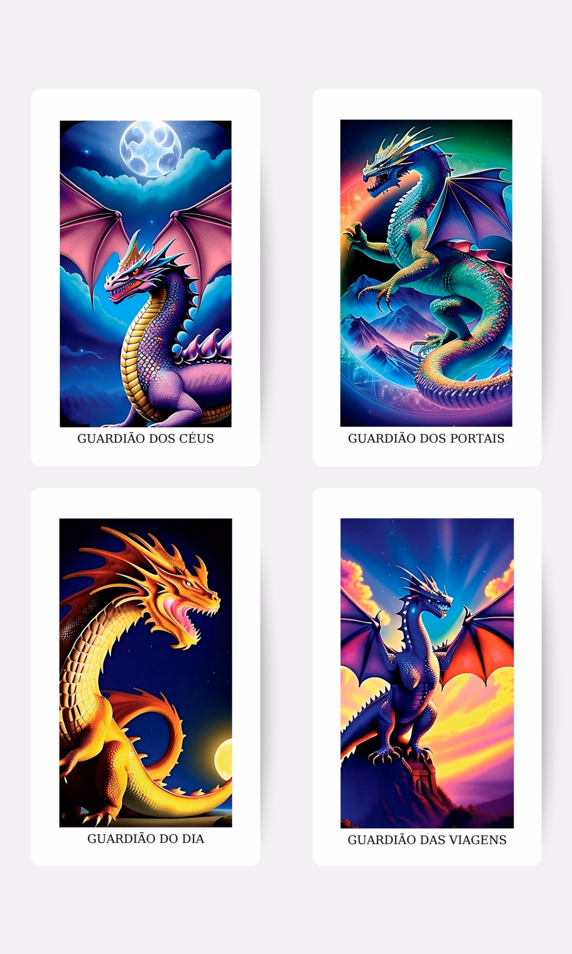 O Oráculo da Magia dos Dragões - Cartas e livreto - 2