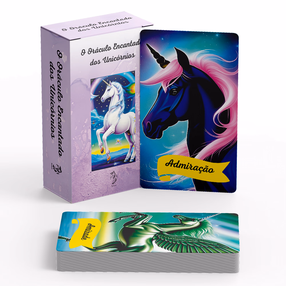 O Oráculo Encantado dos Unicórnios - Cartas e livreto