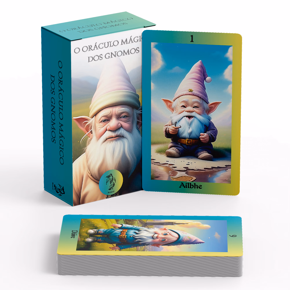 O oráculo Mágico dos Gnomos - Cartas e livreto