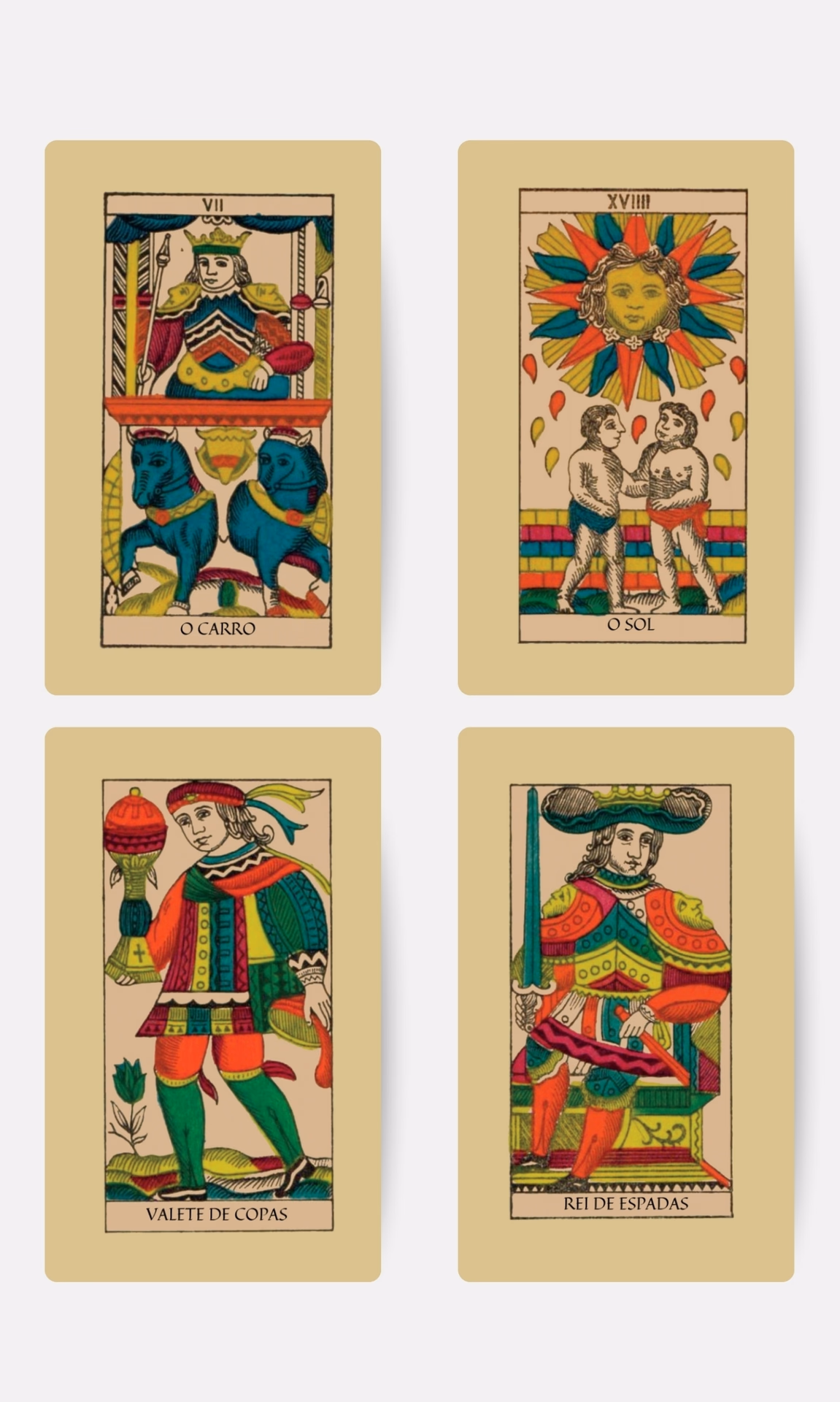Tarô de Marselha Clássico - Cartas e livreto - 2