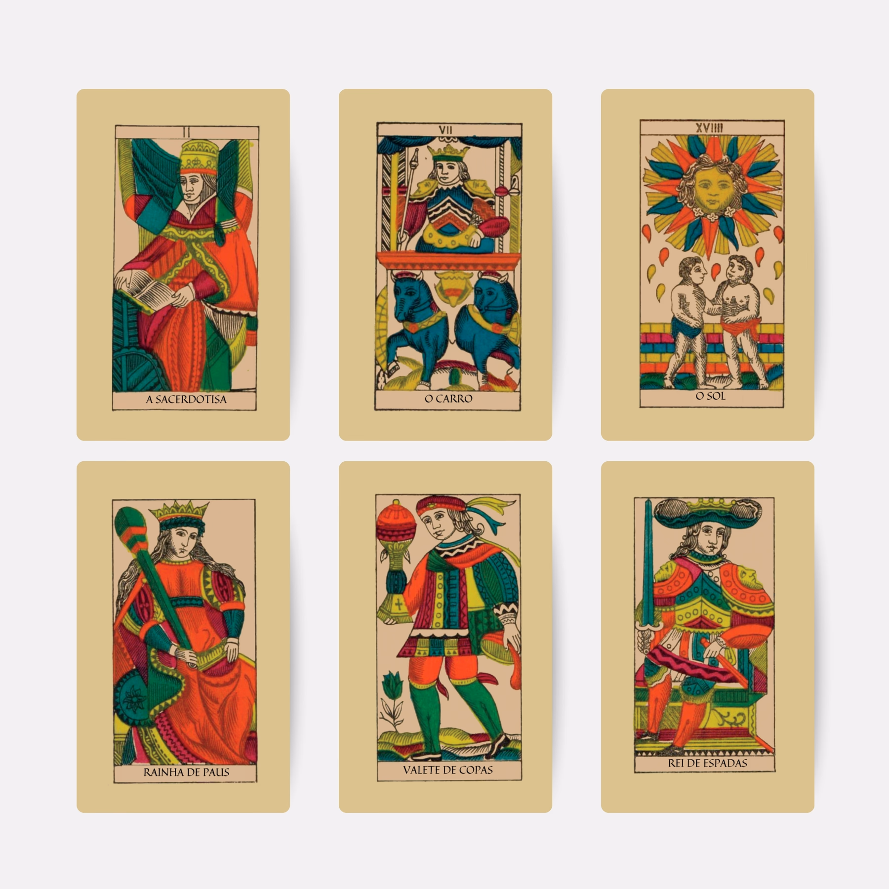 Tarô de Marselha Clássico - Cartas e livreto