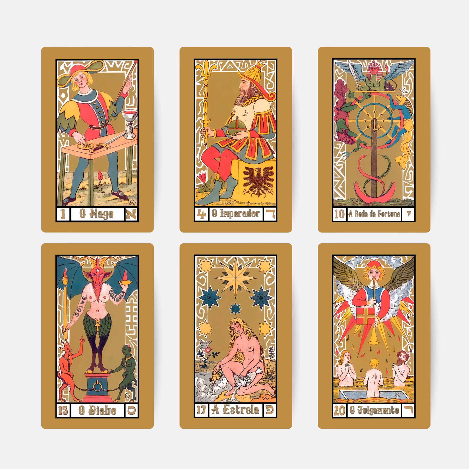 Tarô de Oswald Wirth - Cartas e livreto