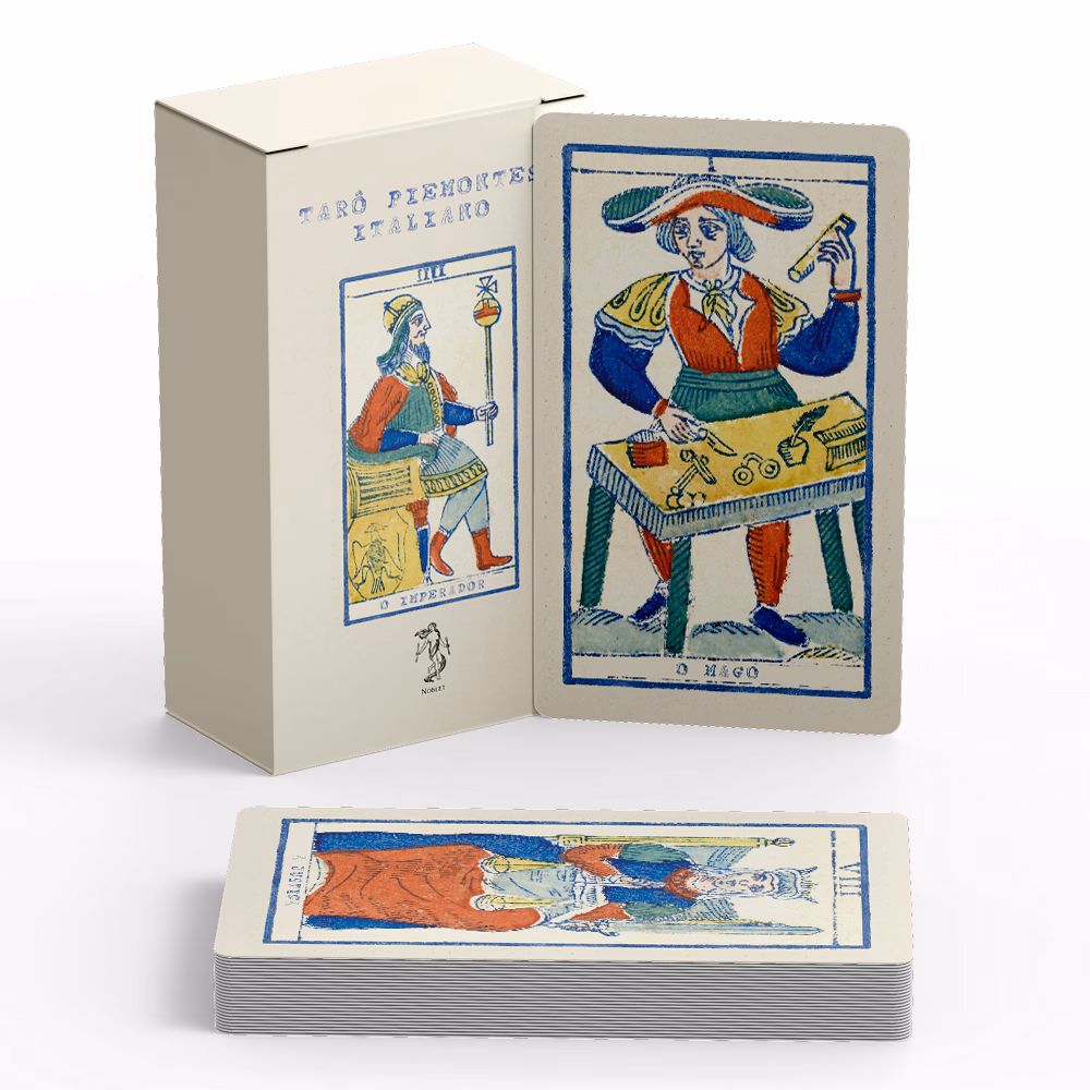 Tarô Piemontese Italiano - Cartas e livreto